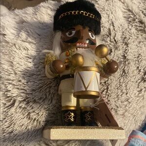 Gold and Black Holiday Nutcracker Decor